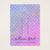 Mermaid Glitzer Hair Clip Jewelier Display Card (Vorderseite)