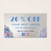 Mermaid Glitzer-Nachfolgekarte (Rückseite)