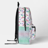 Mermaid Glitzer Pattern Bedruckter Rucksack (Links)