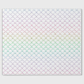 Mermaid Glitzer Pattern Geschenkpapier (Flach)