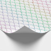 Mermaid Glitzer Pattern Geschenkpapier (Ecke)