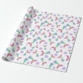 Mermaid Glitzer Pattern Geschenkpapier (Ungerollt)