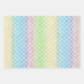 Mermaid Glitzer Pattern Geschenkpapier Set (Vorderseite 2)