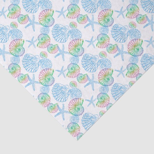 Mermaid Glitzer Pattern Seidenpapier (Ausschnitt)