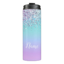 Mermaid Glitzer Personalisiert Thermal Tumbler