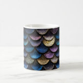 Mermaid Glitzer Scale Muster Kaffeetasse (Mittel)