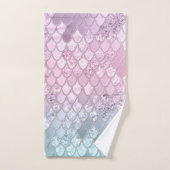 Mermaid Glitzer Scales #2 Badhandtuch Set (Handtuch)