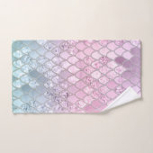 Mermaid Glitzer Scales #2 Badhandtuch Set (Handtuch)