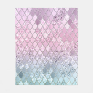 Mermaid Glitzer Scales #2 Fleecedecke
