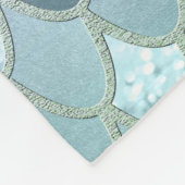Mermaid Glitzer Scales #2 Fleecedecke (Ecke)