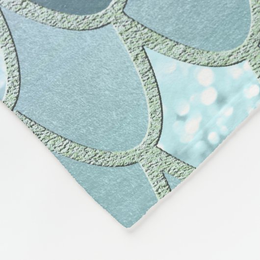 Mermaid Glitzer Scales #2 Fleecedecke (Ecke)
