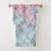Mermaid Glitzer Scales #2a (Imitate Glitzer) #shin Badhandtuch Set (Insitu)
