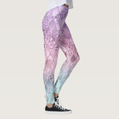 Mermaid Glitzer Scales #2a (Imitate Glitzer) #shin Leggings (Rechts)