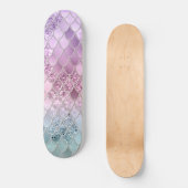Mermaid Glitzer Scales #2a (Imitate Glitzer) #shin Skateboard (Vorderseite)