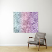 Mermaid Glitzer Scales #2a (Imitate Glitzer) #shin Wandteppich (Beispiel (Horizontal))