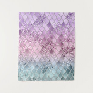 Mermaid Glitzer Scales #2a (Imitate Glitzer) #shin Wandteppich