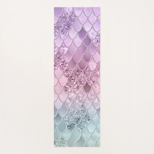 Mermaid Glitzer Scales #2a (Imitate Glitzer) #shin Yogamatte (Rückseite)