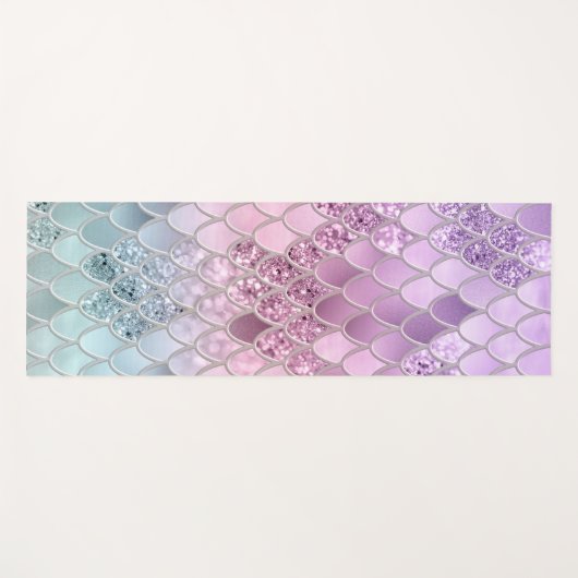 Mermaid Glitzer Scales #2a (Imitate Glitzer) #shin Yogamatte (Vorderseite (Horizontal))
