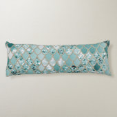 Mermaid Glitzer Scales #3 #shiny Seitenschläferkissen (Rückseite)