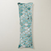 Mermaid Glitzer Scales #3 #shiny Seitenschläferkissen (Vorderseite Vertikal)