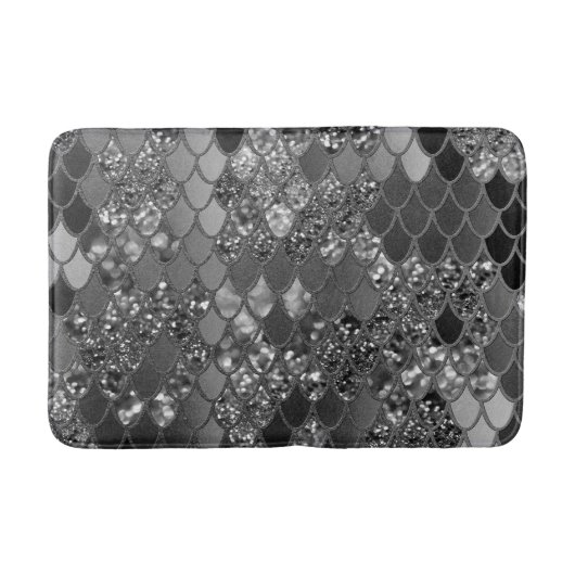 Mermaid Glitzer Scales #7 (Imitats Glitzer) #shiny Badematte (Vorderseite)