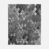 Mermaid Glitzer Scales #7 (Imitats Glitzer) #shiny Fleecedecke (Vorderseite)