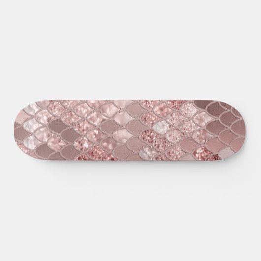 Mermaid Glitzer Scales #8 (Imitate Glitzer) Skateboard (Horizontal)