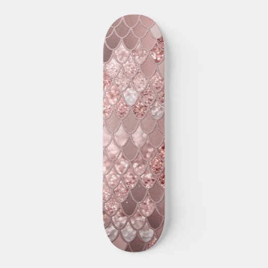 Mermaid Glitzer Scales #8 (Imitate Glitzer) Skateboard (Vorderseite)