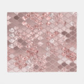 Mermaid Glitzer Scales #8 (Imitats Glitzer) Fleecedecke (Vorderseite (Horizontal))