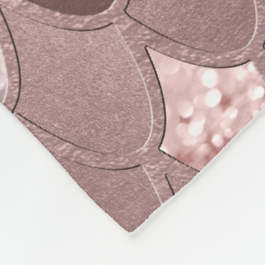 Mermaid Glitzer Scales #8 (Imitats Glitzer) Fleecedecke (Ecke)