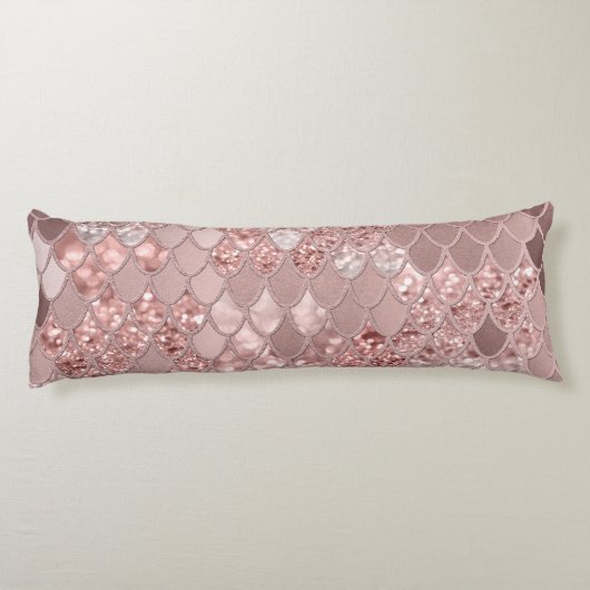 Mermaid Glitzer Scales #8 (Imitats Glitzer) Seitenschläferkissen (Rückseite)