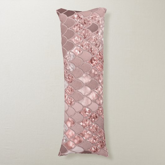 Mermaid Glitzer Scales #8 (Imitats Glitzer) Seitenschläferkissen (Vorderseite Vertikal)