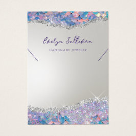 Mermaid Glitzer Sequenzenkette-Display-Karte