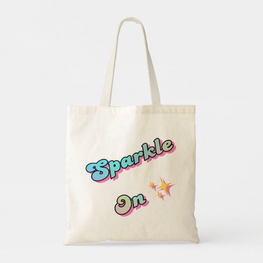 Mermaid Glitzern Sparkle on Tragetasche (Rückseite)