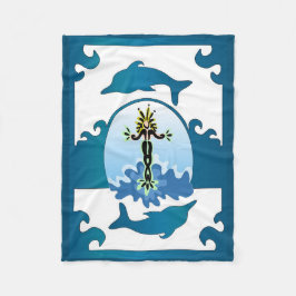Mermaid Goddess Flannel Blanket Fleecedecke