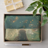 Mermaid Golden Glow Decoupage Seidenpapier (Geschenk)