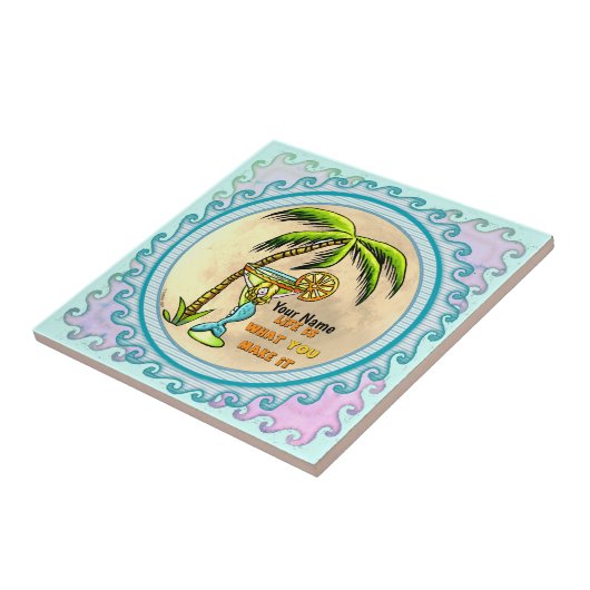 Mermaid Good Life-Fliese Fliese (Seite)