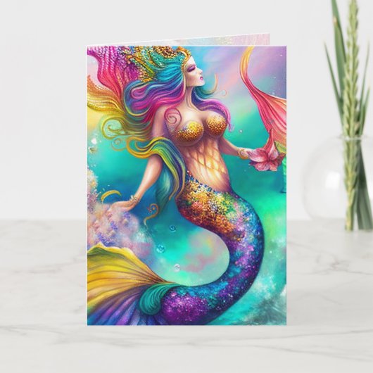Mermaid Grafikkarte Karte (Vorderseite)