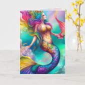 Mermaid Grafikkarte Karte (Gelbe Blume)