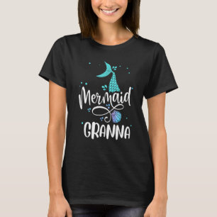 Mermaid Granna Women Family Matching Party Squad T-Shirt