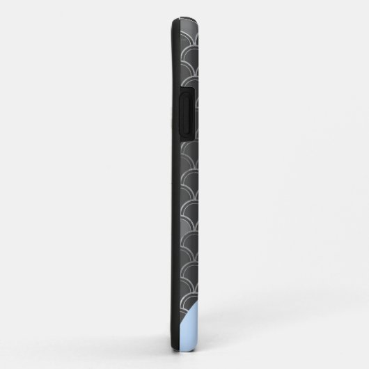 Mermaid graue Waage iPhone Case (Hinten/Rechts)