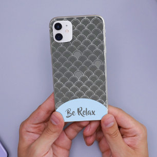Mermaid graue Waage iPhone Case