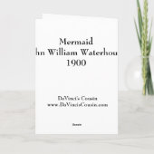 Mermaid Greeting Card Karte (Rückseite)