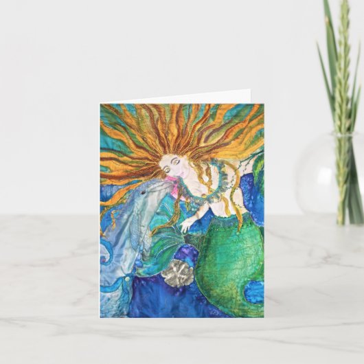 Mermaid Greeting Card Karte (Vorderseite)