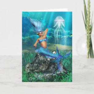 Mermaid Greeting Card Karte