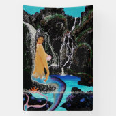 Mermaid Grotto Dusche Banner (Vertikal)