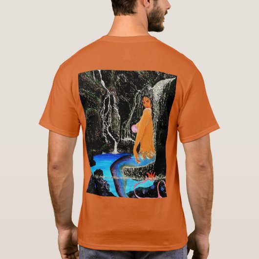 Mermaid Grotto Dusche T-Shirt (Rückseite)