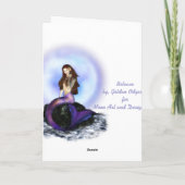 Mermaid Grußkarte glauben Karte (Rückseite)