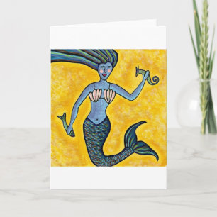 Mermaid Grußkarte Karte
