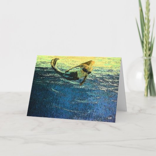 Mermaid grüßt die Morgendämmerung Karte (Vorderseite)